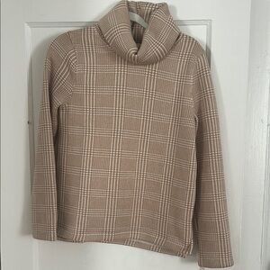 JCrew. Excellent condition. Worn once or twice. Plaid Turtleneck Sweater.
